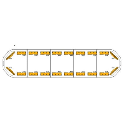 LED flitsbalk Legion - 154 cm